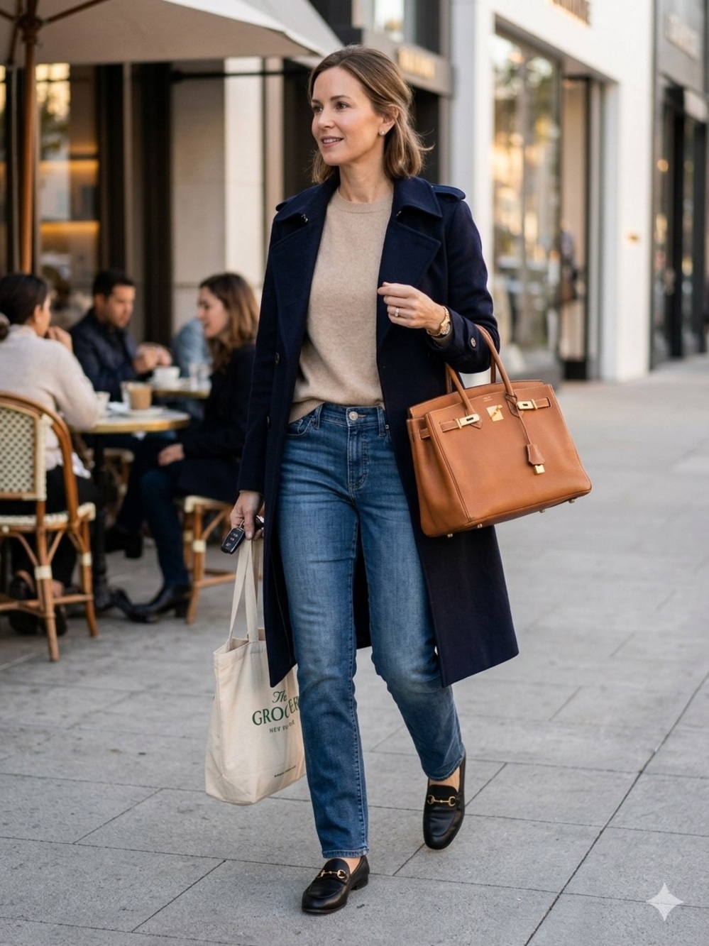 Fidelity Mid-Blue Straight Leg Women’s Jeans
